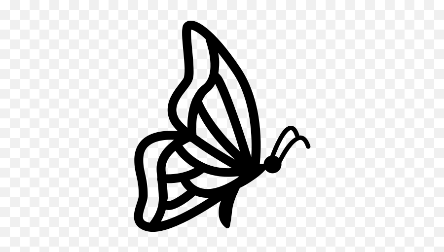Butterfly Side View Icon Clip Art Emoji,Blue Butterfly Emoji free