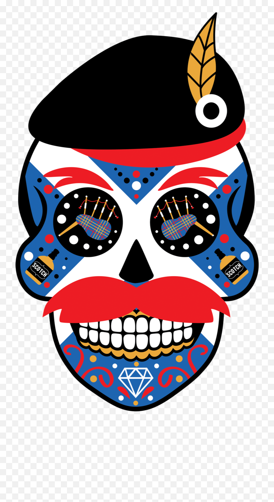 Longhorn Clipart Sugar Skull Longhorn Sugar Skull Scottish Sugar