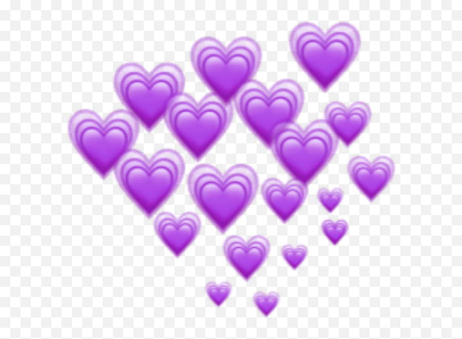 Download Purple Hearts Heart Emoji Emojis Freetoedit Remixit Purple