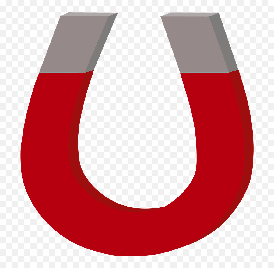 Red And Gray Horseshoe Clipart Png Emoji,Horseshoe