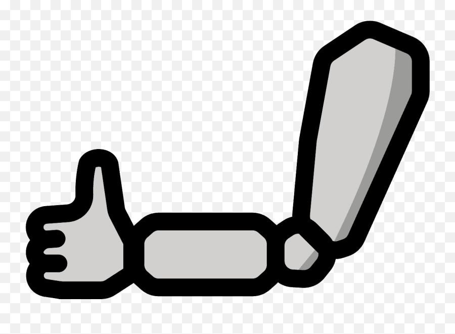 Mechanical Arm Emoji Clipart Emoji De Brazo Robotico,Arm Vs Arm Emoji