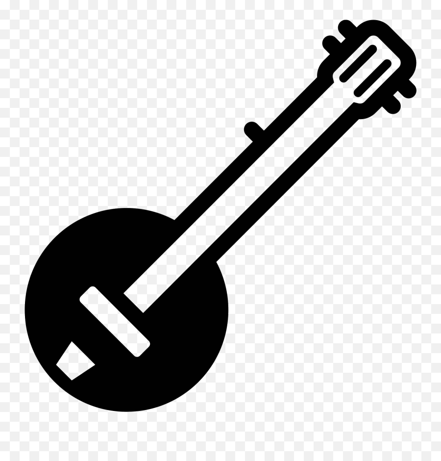 Banjo Filled Icon Music Emoji,Banjo Emoji free transparent emoji