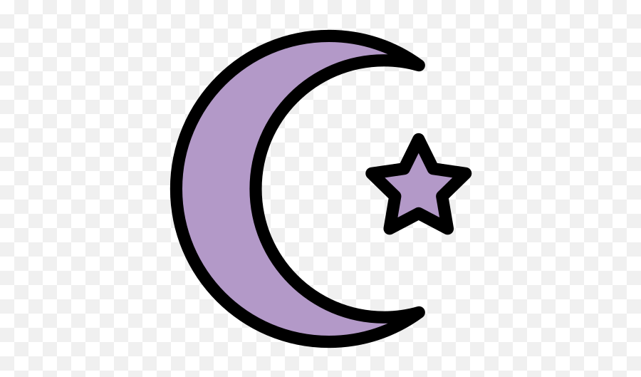 Star And Crescent Crescent Emoji,What Does The Purple Emoji Mean
