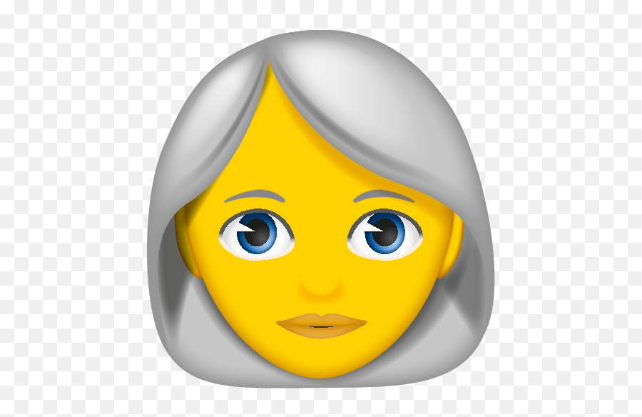 White Hair Emoji Woman Grey Hair,Free Adult Emojis free transparent