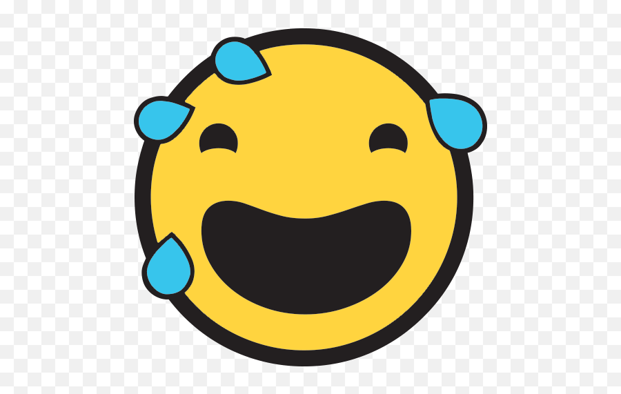 Smiling Face With Open Mouth And Cold Sweat Emoji For Laugh Crying