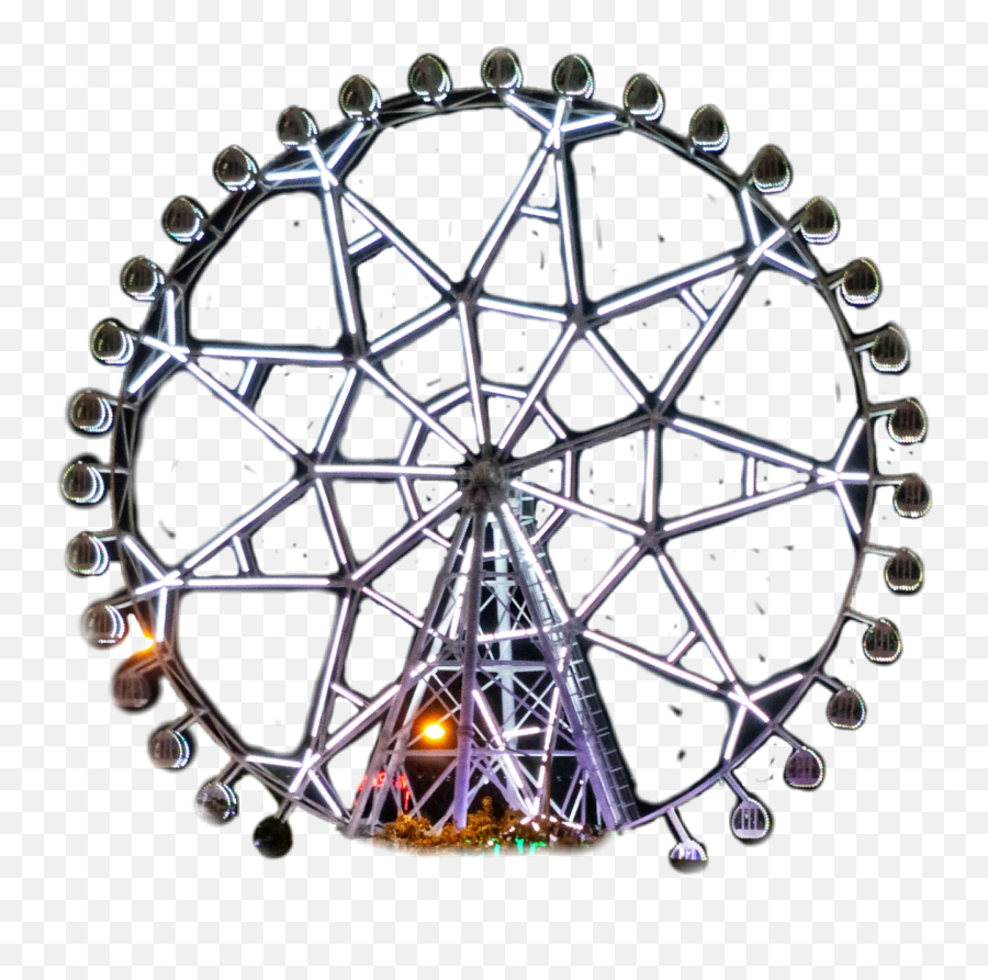 Wheel Ferriswheel Fun Amusement Park Design Emoji,Ferris Wheel Emoji