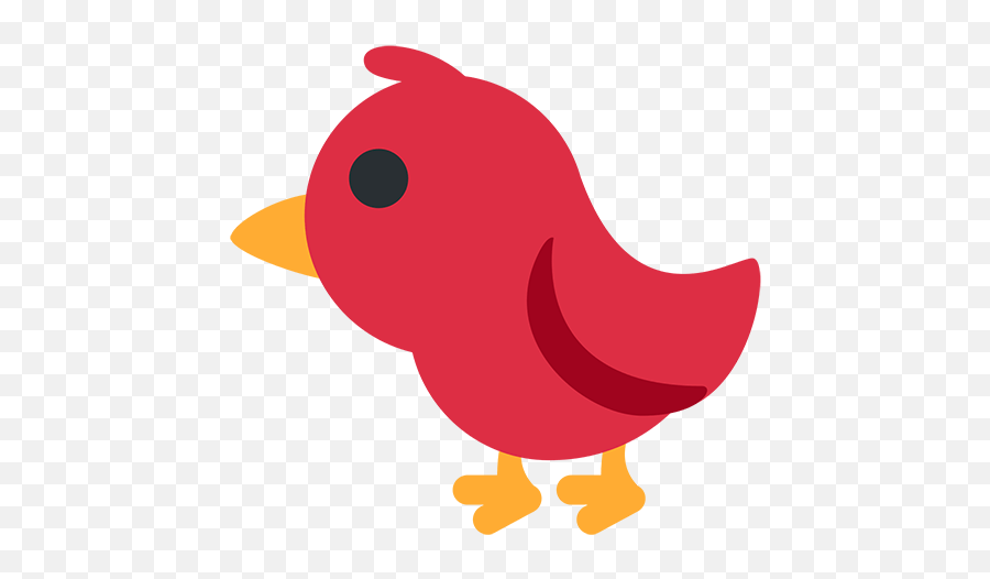 Bird Emoji For Facebook Email Sms Cartoon Red Cardinal Bird,Bird