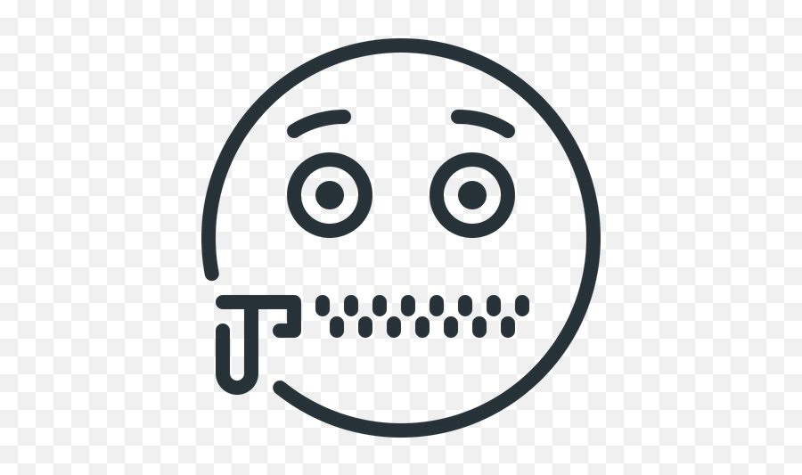 Zipper Emoji Emoji Icon Of Line Style Dot,Emoji Jumper free