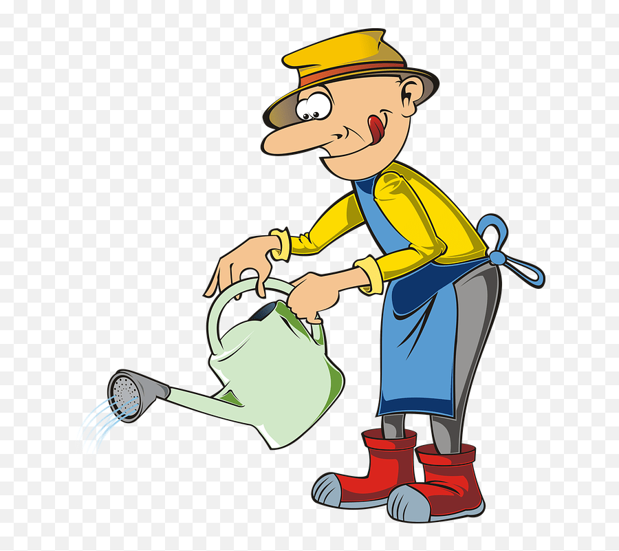 Gardener Garden Gardening Watering Gardening Cartoon Emoji,Watering
