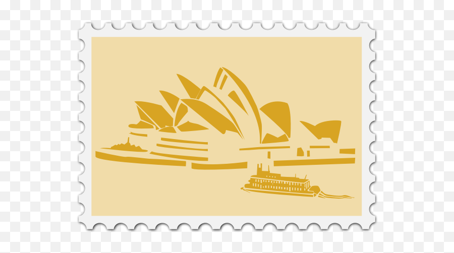 Australian Stamp Image Sydney Opera House Vector Png Emoji,London England Flag Emoji free
