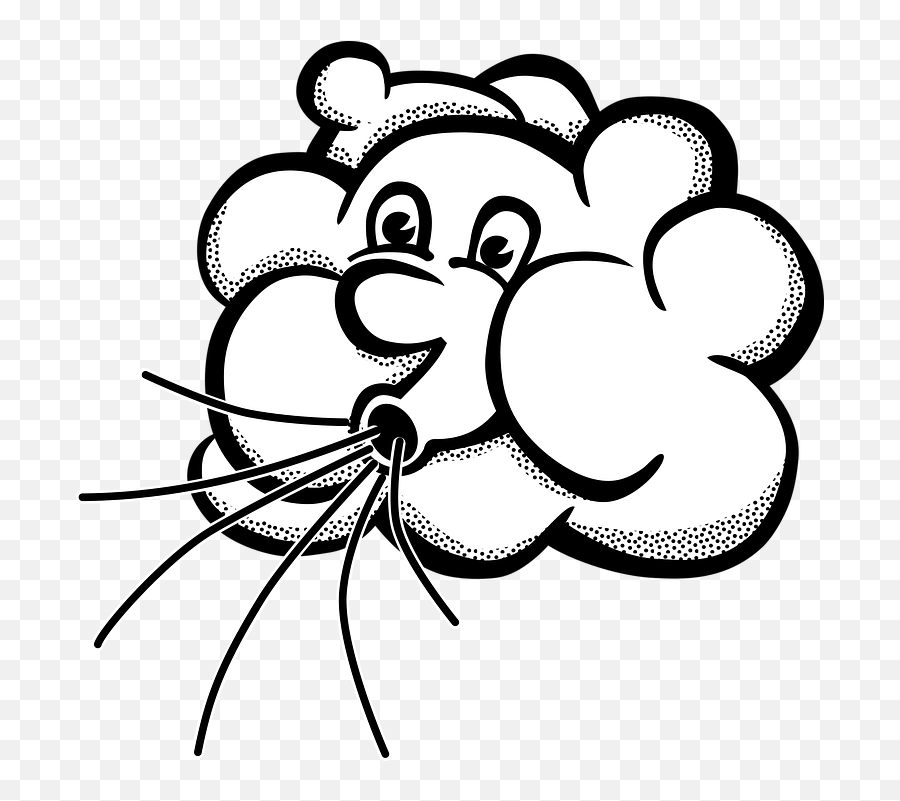 Wind Blowing Cloud Air Clipart Emoji,Wind Blowing Emoji free