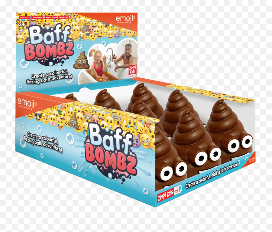 Two Poo Emoji Bath Bombs Fun Bathtime Emoji Poop Bath Bombs Baff
