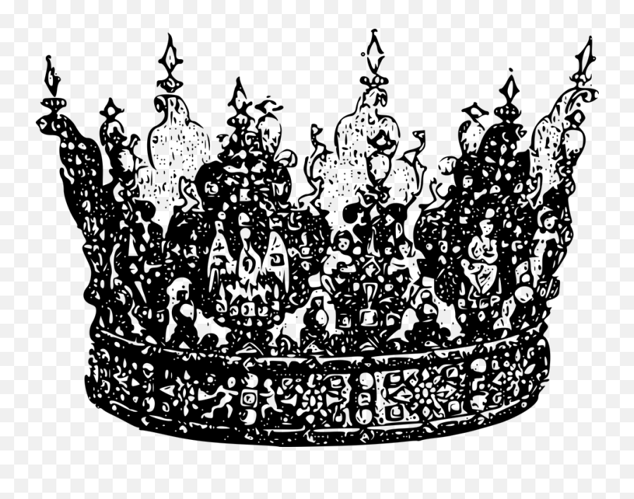 Crown Jewel King King Crown Transparent Black And White Emoji,Queen