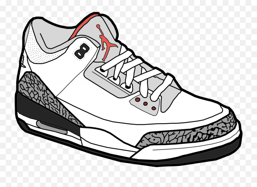 Air Jordan Shoe Clipart Jordan Shoes Png Cartoon Emoji,Emoji Jordans