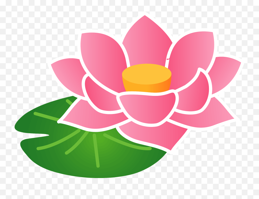 Lotus Flower Clipart Clipart Picture Lotus Flower Emoji,Lily Pad