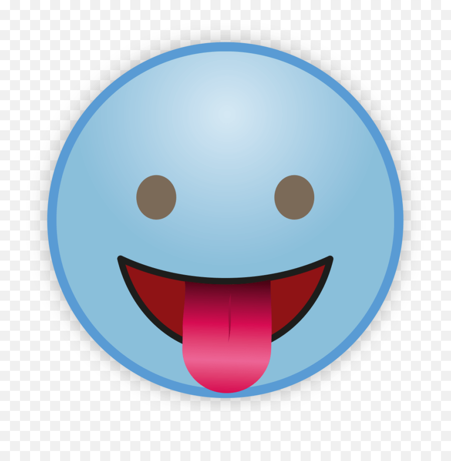 Cute Sky Blue Emoji Transparent Png Smiley,Blue Circle Emoji free