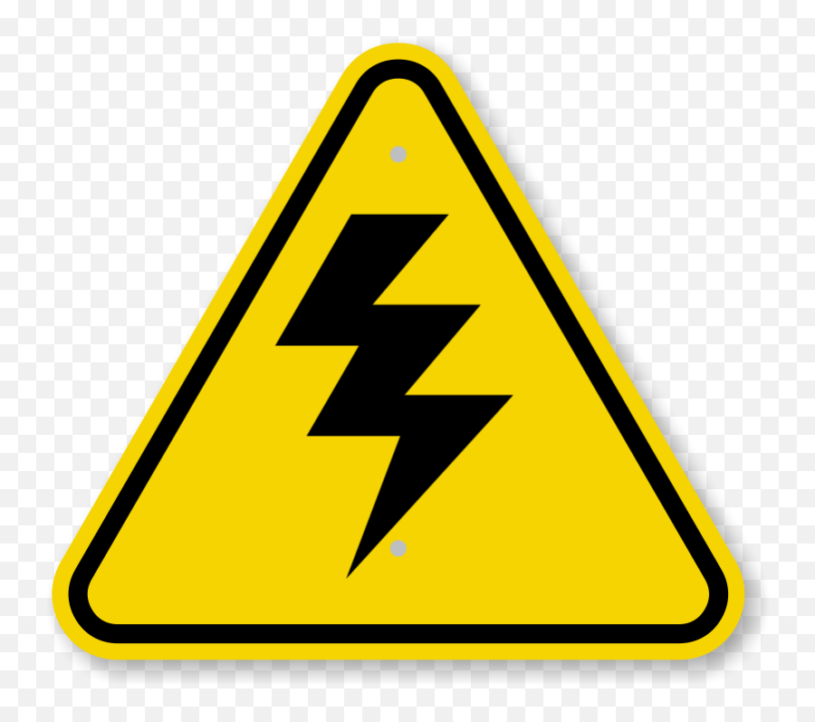 High Voltage Power Symbols Clipart High Voltage Warning Symbol Emoji