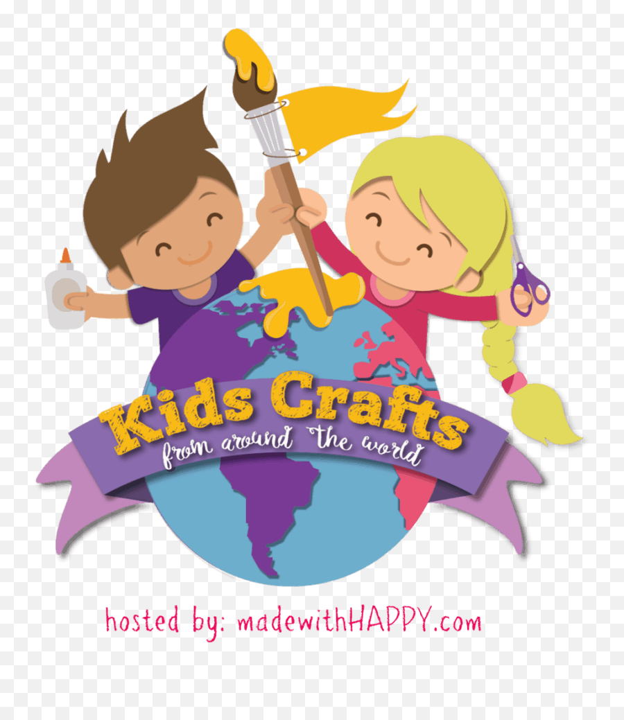 Kids Crafts From Around The World Made With Happy Kids Art And Craft Logo Emoji Happy Monday Emoji Free Transparent Emoji Emojipng Com