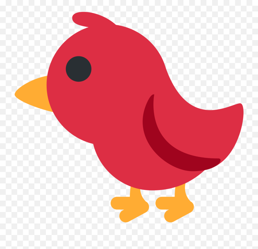 Twemoji 1f426 Cartoon Red Cardinal Bird,Twitter Bird Emoji free transparent emoji