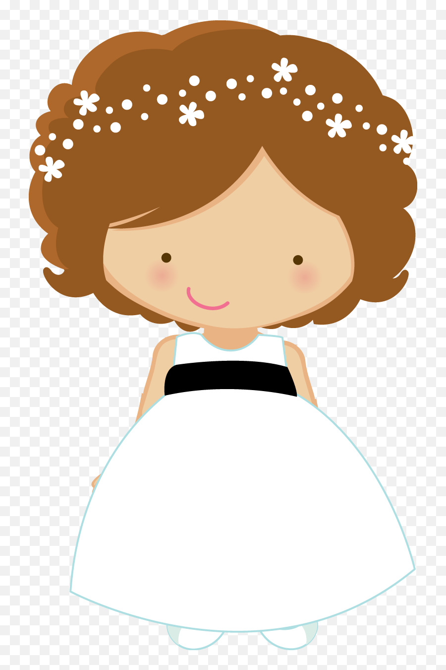 Flower Girl And Ring Bearer Clipart Flower Girl Clip Art Emoji,Flower