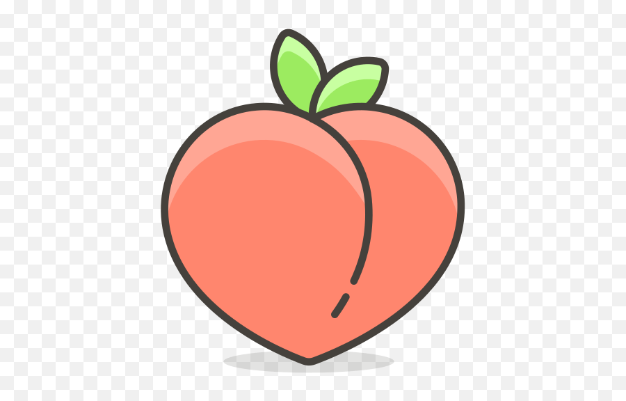 Peach Emoji Vector At Getdrawings Transparent Background Peach Emoji