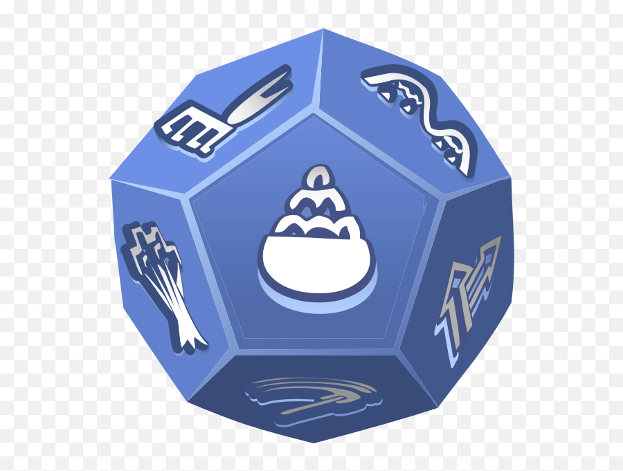 Unusual Dice 12 Sided Dice Vector Emoji,Crown Emoticon free transparent emoji