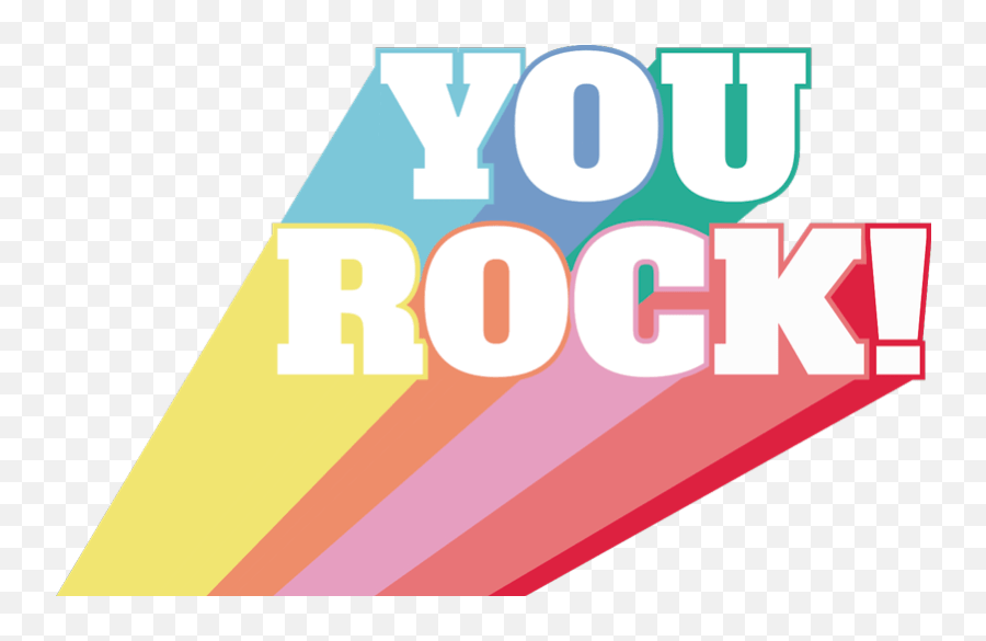 You Rock Coloured Iphone Sticker Tenstickers You Rock Emoji,Rock Hand