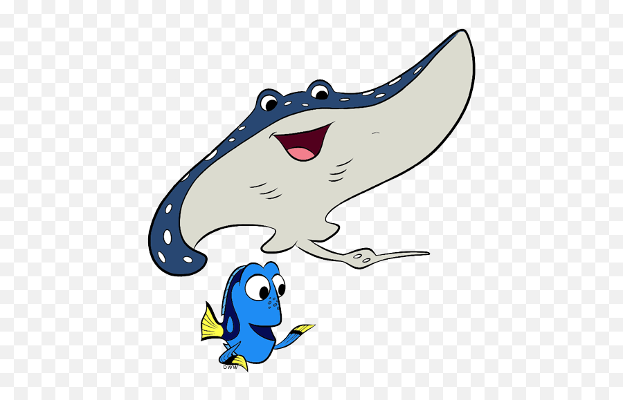 Stingray Finding Nemo Clipart Dory And Mr Ray Emoji,Stingray Emoji