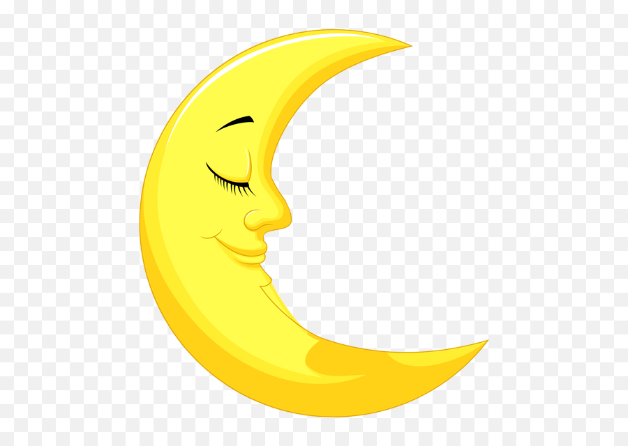 Pin Clip Art Yellow Moon Emoji,Crescent Moon Emoticon free