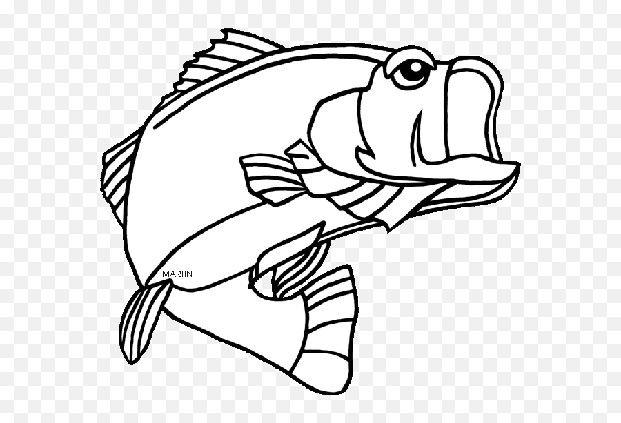 Bass Fishing Clipart Black Florida State Fish The Largemouth Bass