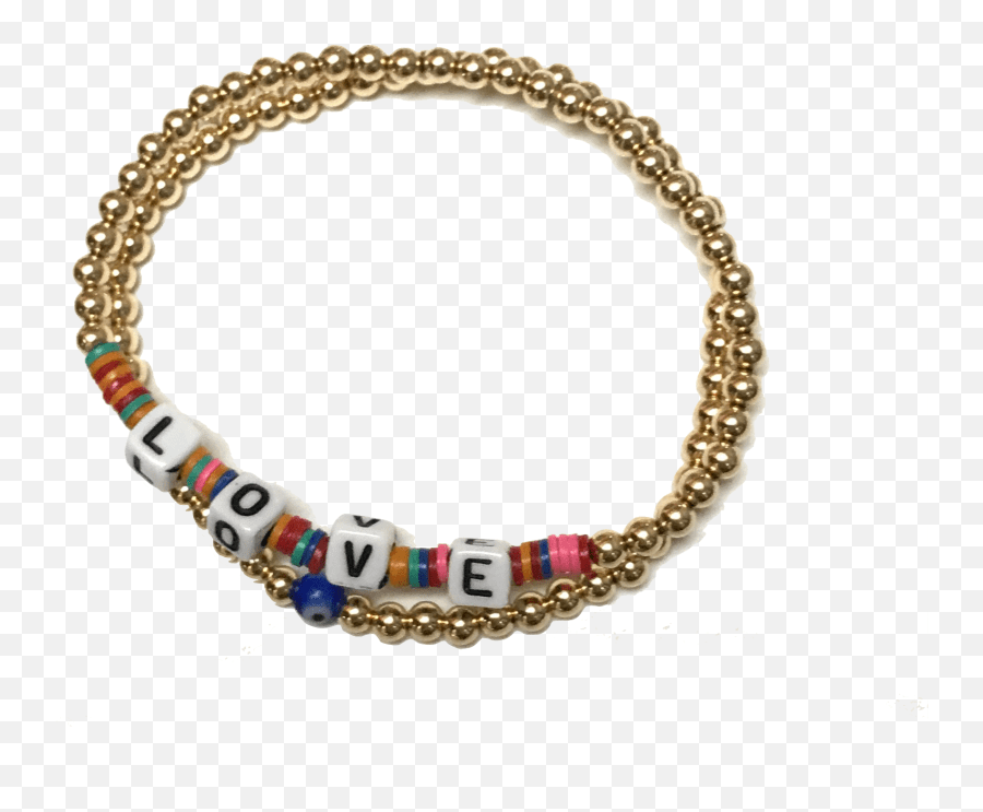 Gold Beaded Love Bracelet Solid Emoji,Emoji Bracelets free