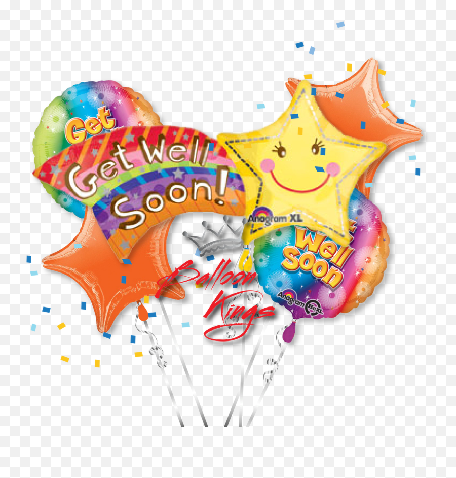 Get Well Soon Shooting Star Bouquet Illustration Emoji,Get Well Emoji
