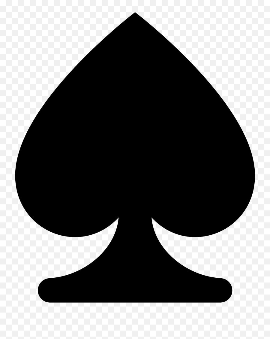 Twemoji 2660 Spade Emoji,Suit Emoji free transparent emoji