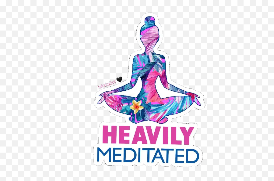 Yoga Stickers For Whatsapp Heavily Meditated Emoji,Yoga Emojis free