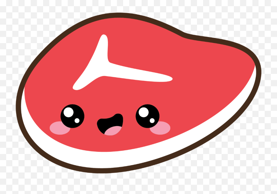 Bbq Steak Cute Kawaii Challenge Freetoedit Kawaii Steak Emoji,Steak