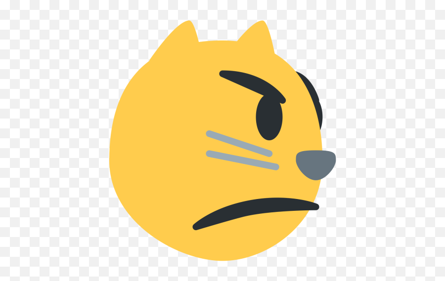 Cat Icon Of Flat Style Discord Pouting Cat Emoji,Angry Cat Emoji