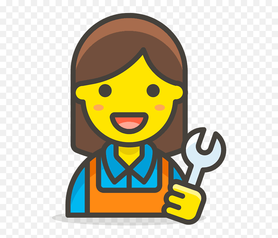 Woman Mechanic Emoji Clipart Familia Emoji Png,Plumbing Emoji free