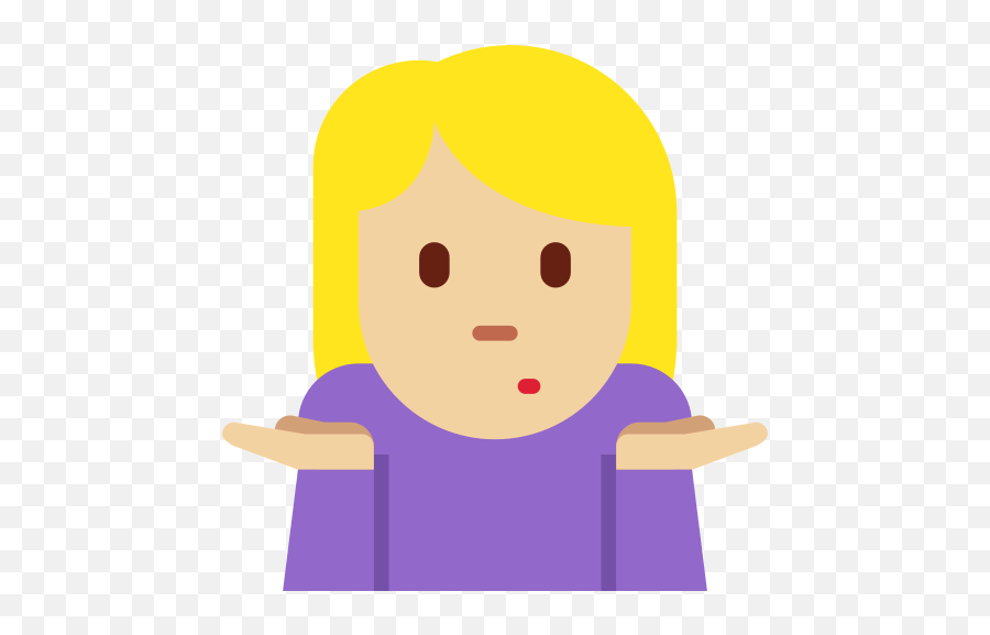Woman Shrugging Emoji With Medium Meaning,Shrug Emoji free