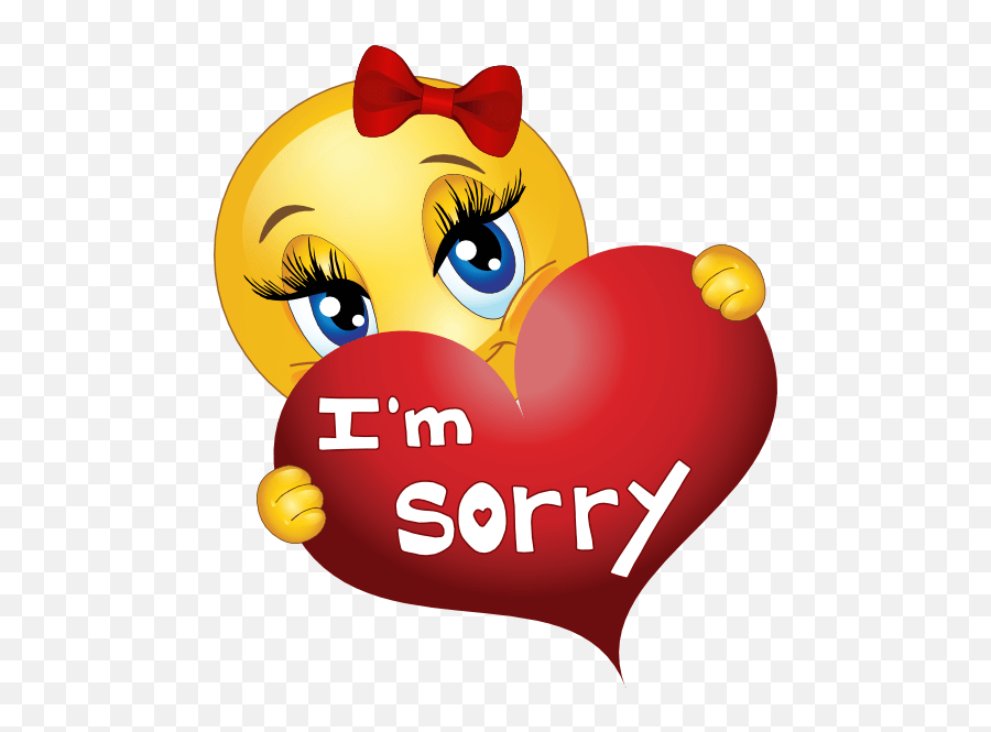 Sorry Clipart Smile Picture Animated Love You Emoji,Apology Emoji