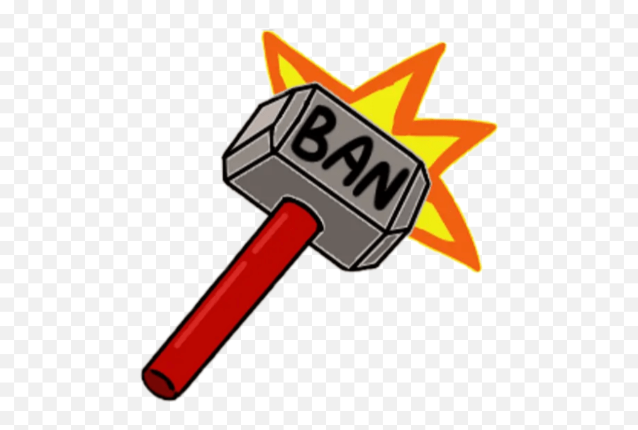 Thor Banned Hammer Ban Hammer Discord Emoji,Ban Hammer Emoji free
