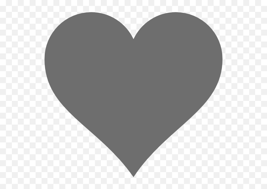 Library Of Grey Heart Image Freeuse Grey Heart Clipart Emoji,Grey