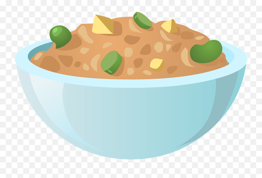 Food Meals Bowl Blue Dishes Bean Dip Clip Art Emoji,Chicken Dinner