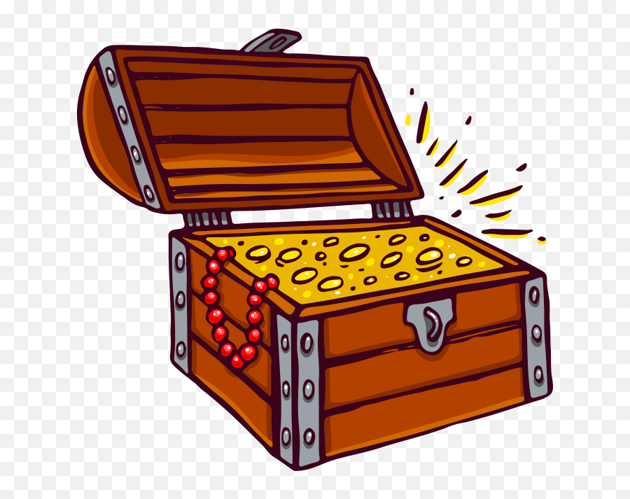 Treasure Pirate Treasurechest Chest Pirates Cartoon Illustration