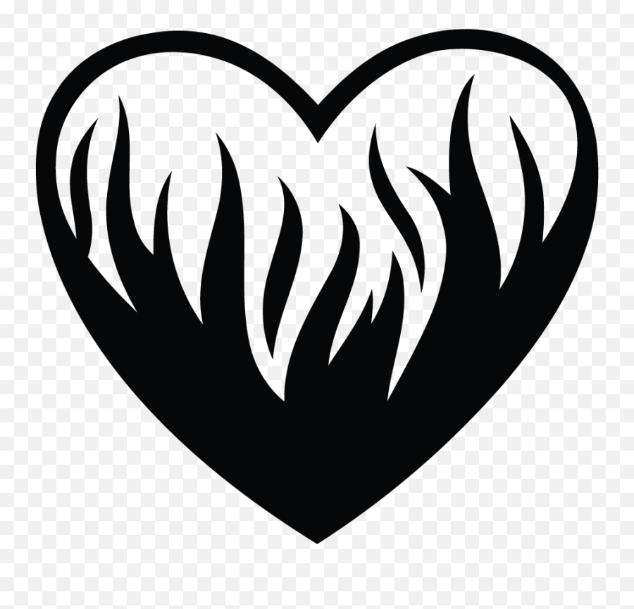 Download Heart Flames Love core Angelcore Goth Gothic Heart Flames