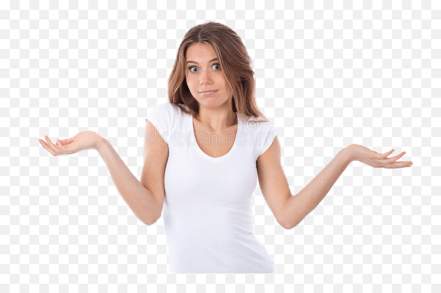 Freetoedit Shrug Reaction Girl Indifferent Customer Emoji,Female
