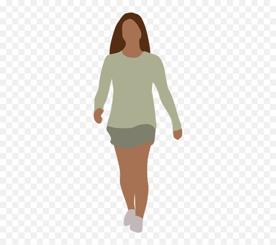 Walking Woman Girl Human Clipart Emoji,Walking Girl Emoji free