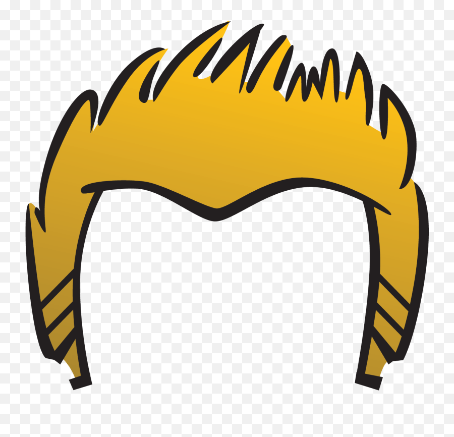 Library Of Hair Svg Black And White Library Free Png Files Spiky Hair