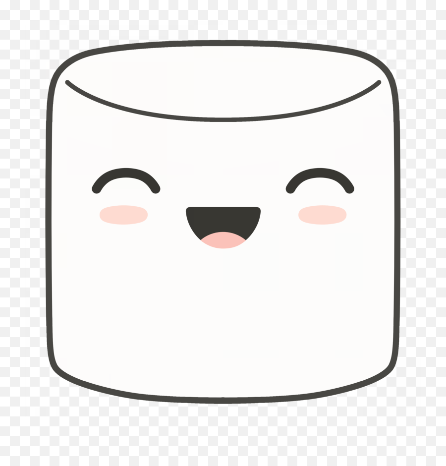 Super Happy Marshmallow Clipart Marshmallow With A Happy Face Emoji