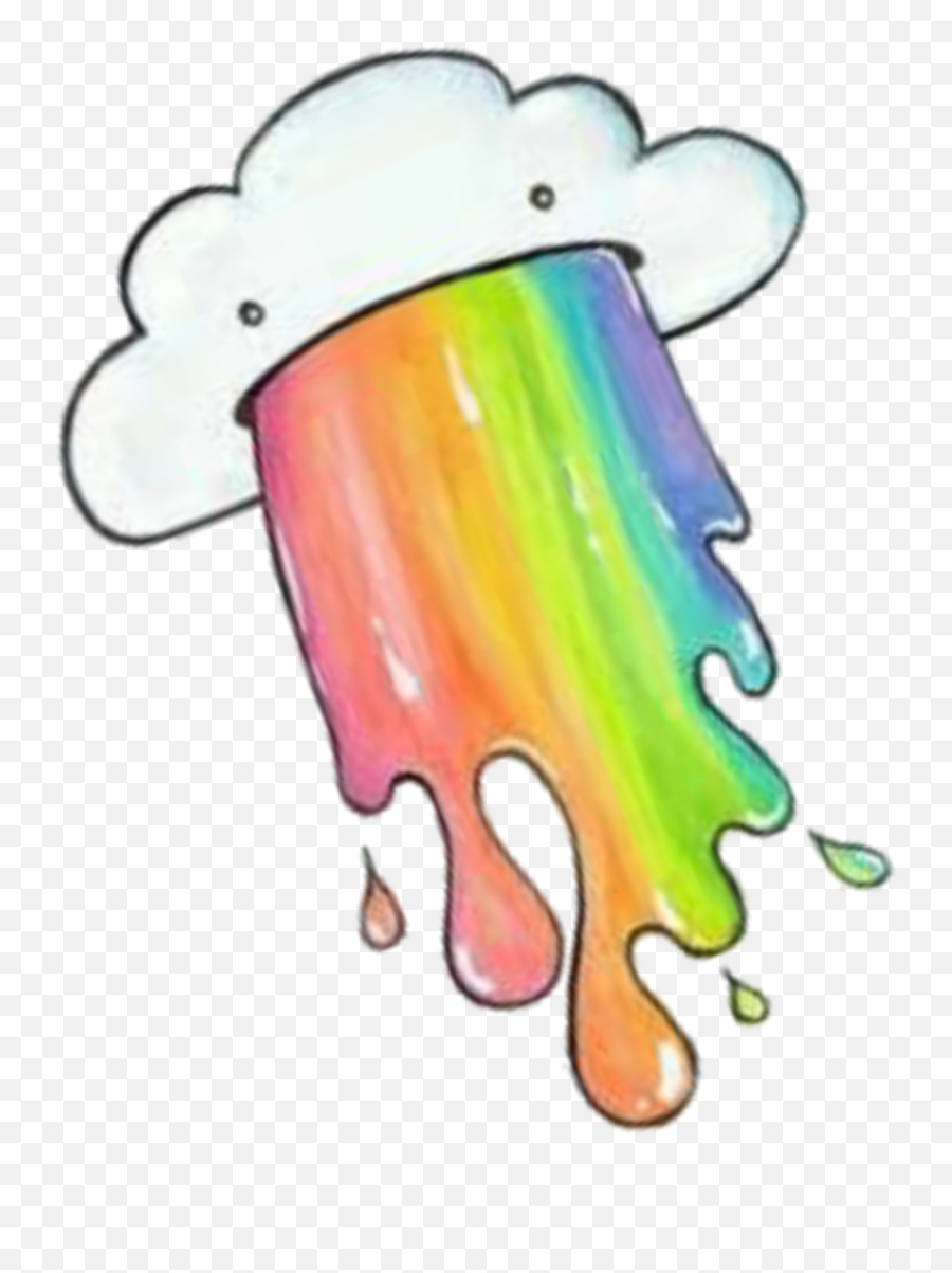 Cloud Rainbow Rainbow Cloud Sticker By Cockney Sketch Emoji,Emoji Of