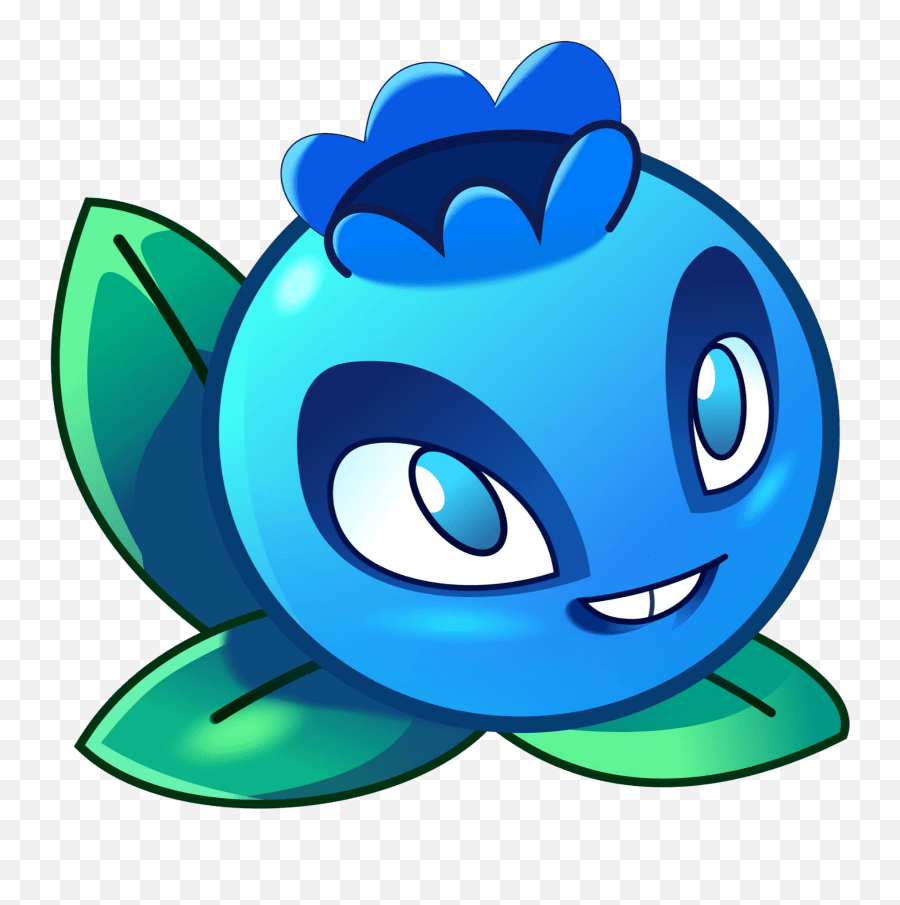Mq Blue Blueberry Berry Face Fruit Plants Vs Zombies Blueberry Emoji